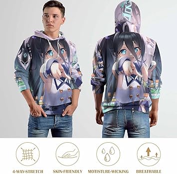 ブルーアーカイブ パーカー 天童アリス 男性用Lサイズ
